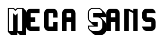 Mega Sans font